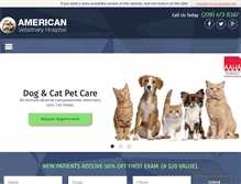 Tablet Screenshot of americanvetonline.com